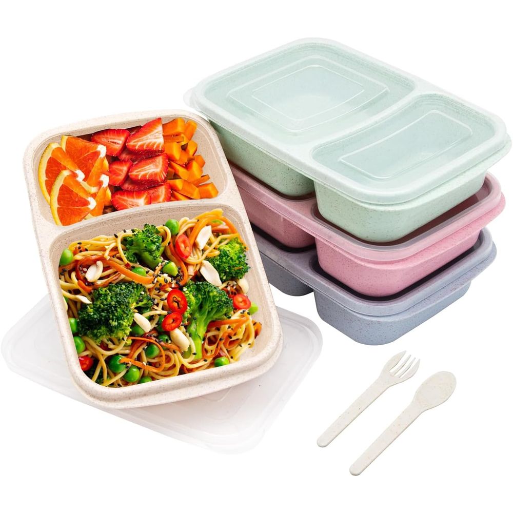 Meal Prep Container - Lot de 4 boîtes à bento,