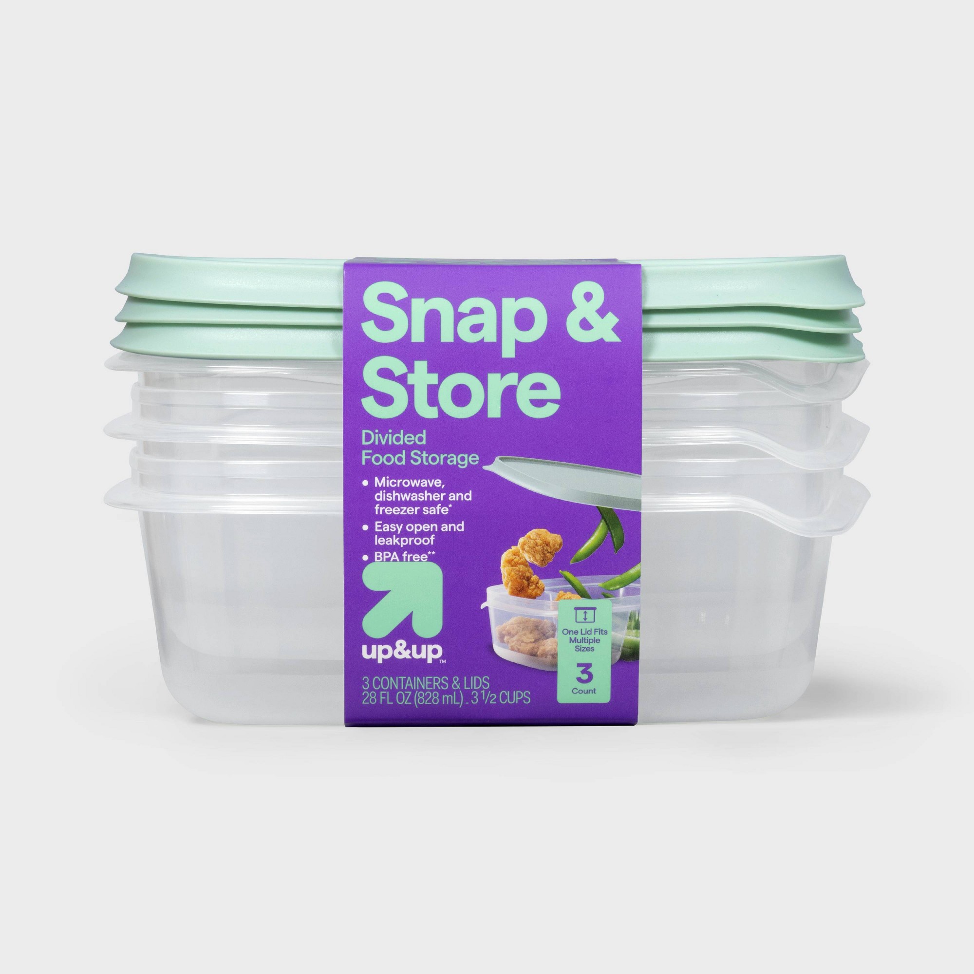 Meal Prep Container - Boîtes de conservation alimentaire rectangulaires en