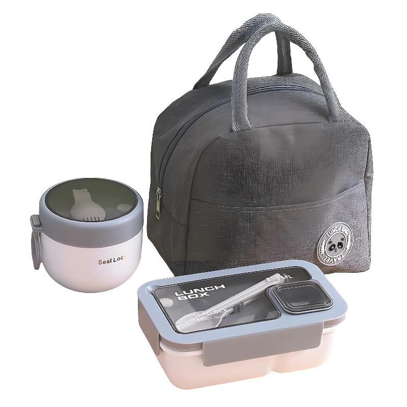 Meal Prep Kits - Ensemble de 3 récipients à déjeuner