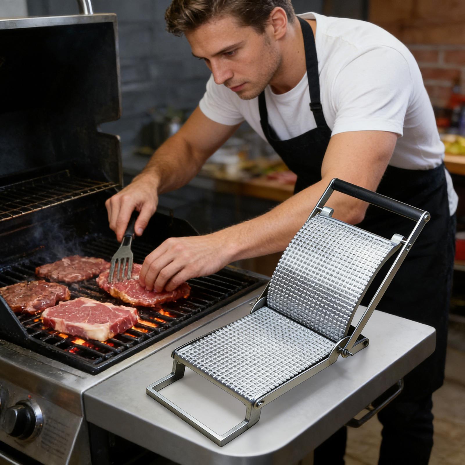 Meal Prep With Chicken - Attendrisseur de viande manuel en acier