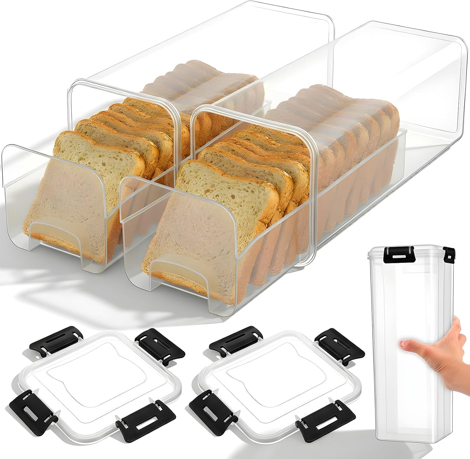 Meal Prep Container - Boîte de conservation du pain avec