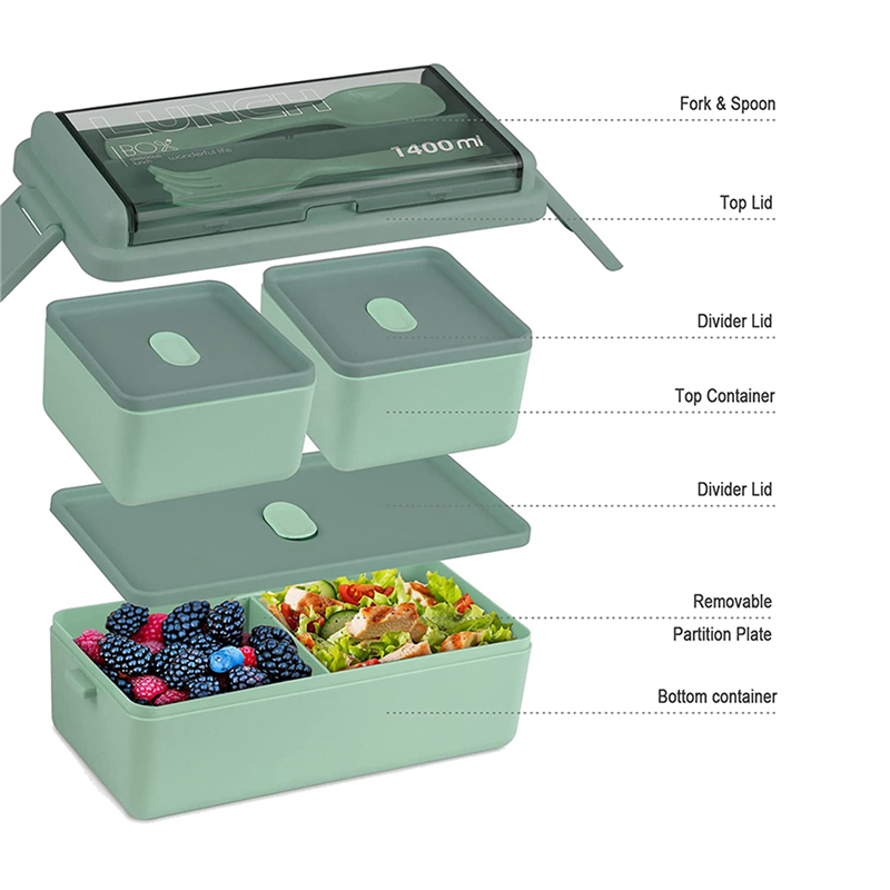 Meal Prep Kits - Kit de boîte à Bento ABXF-2X,