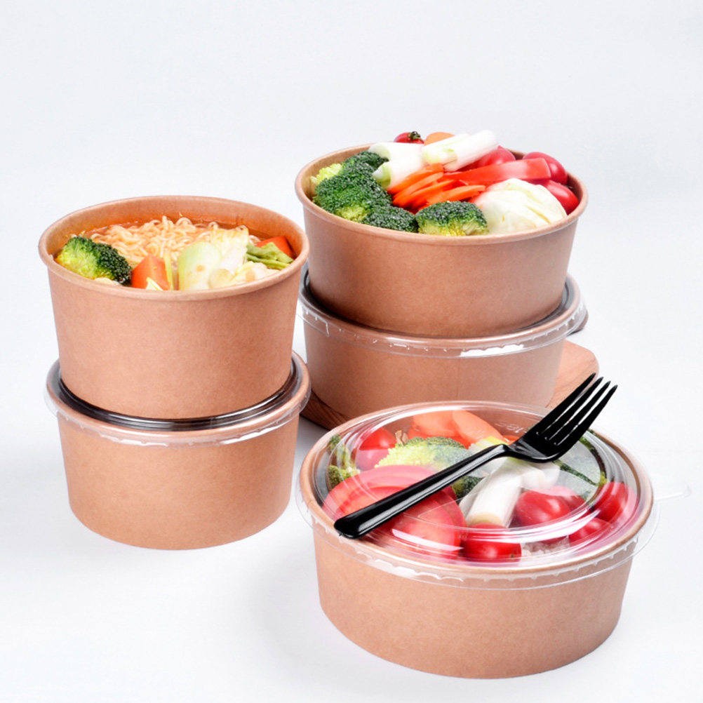 Meal Prep Container - 20 bols en papier kraft, étanches,
