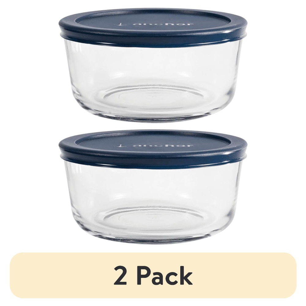 Meal Prep Glass - Lot de 2 récipients de conservation