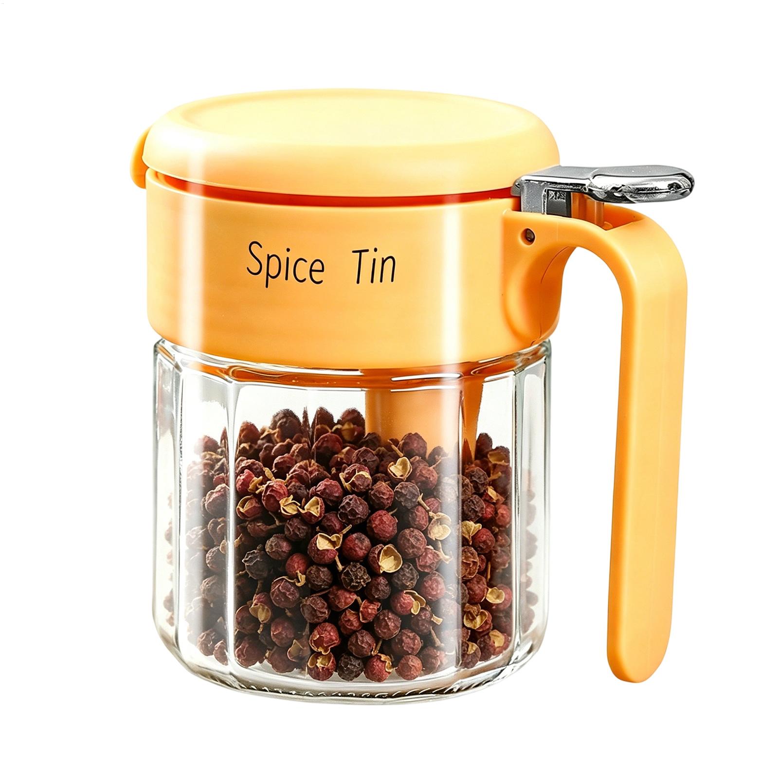 Meal Prep Glass - Boîte à assaisonnements en verre résistant