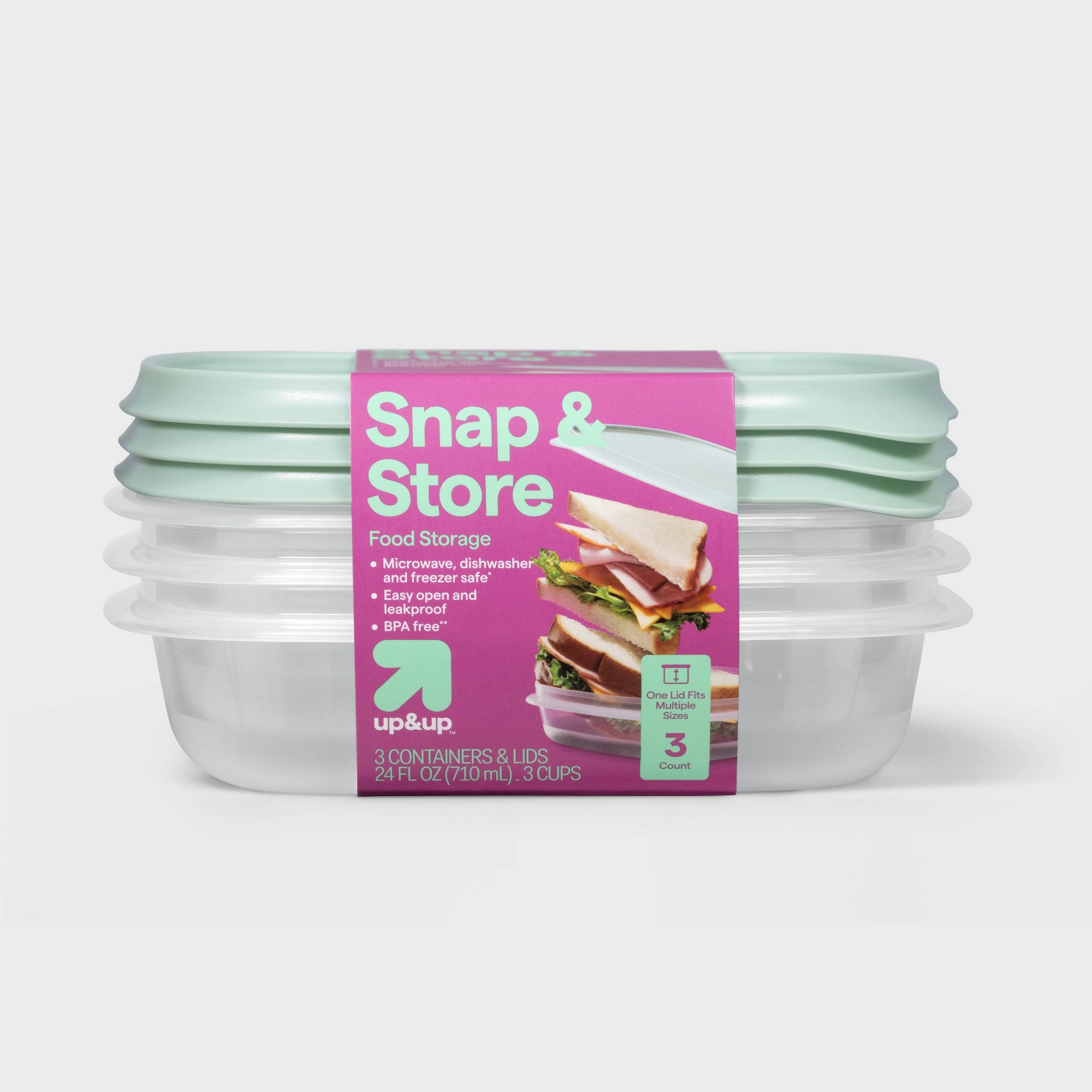 Meal Prep Container - Contenants de stockage alimentaire carrés de