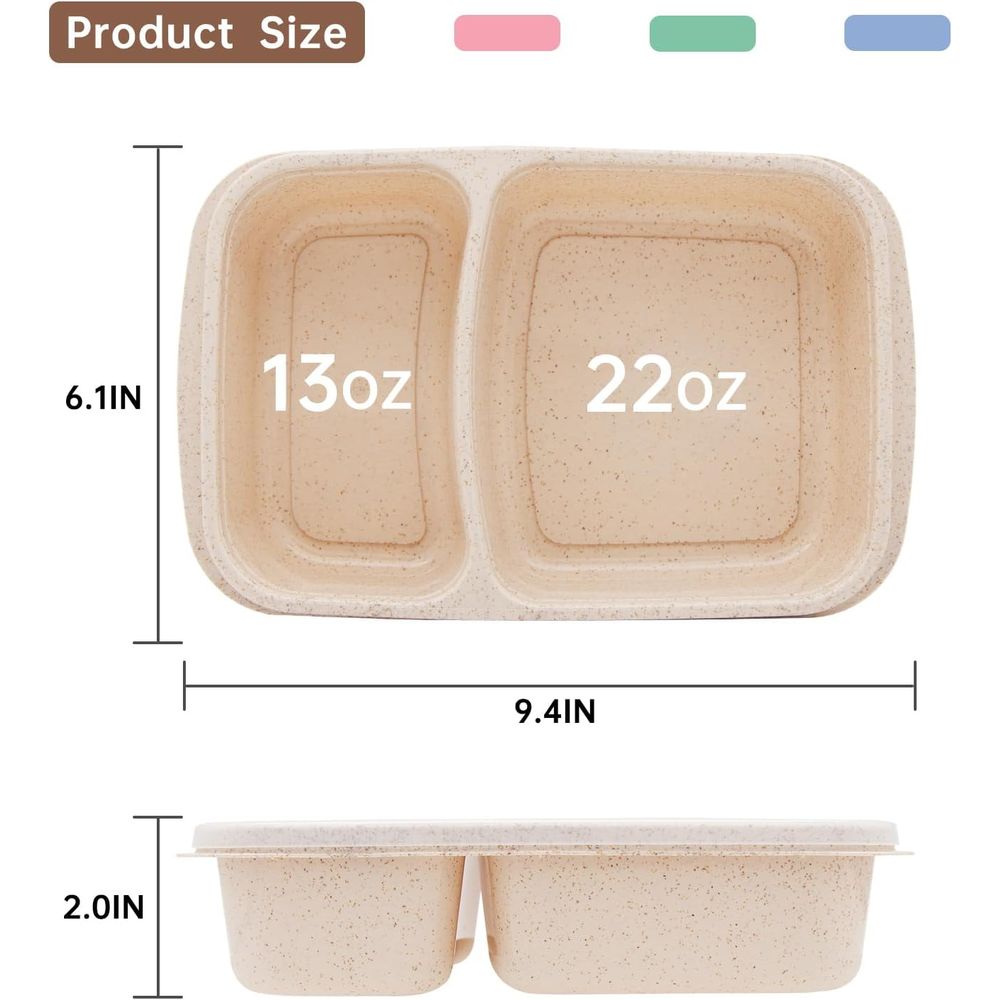 Lot de 4 boîtes à bento, conte - Meal Prep Container avis et prix