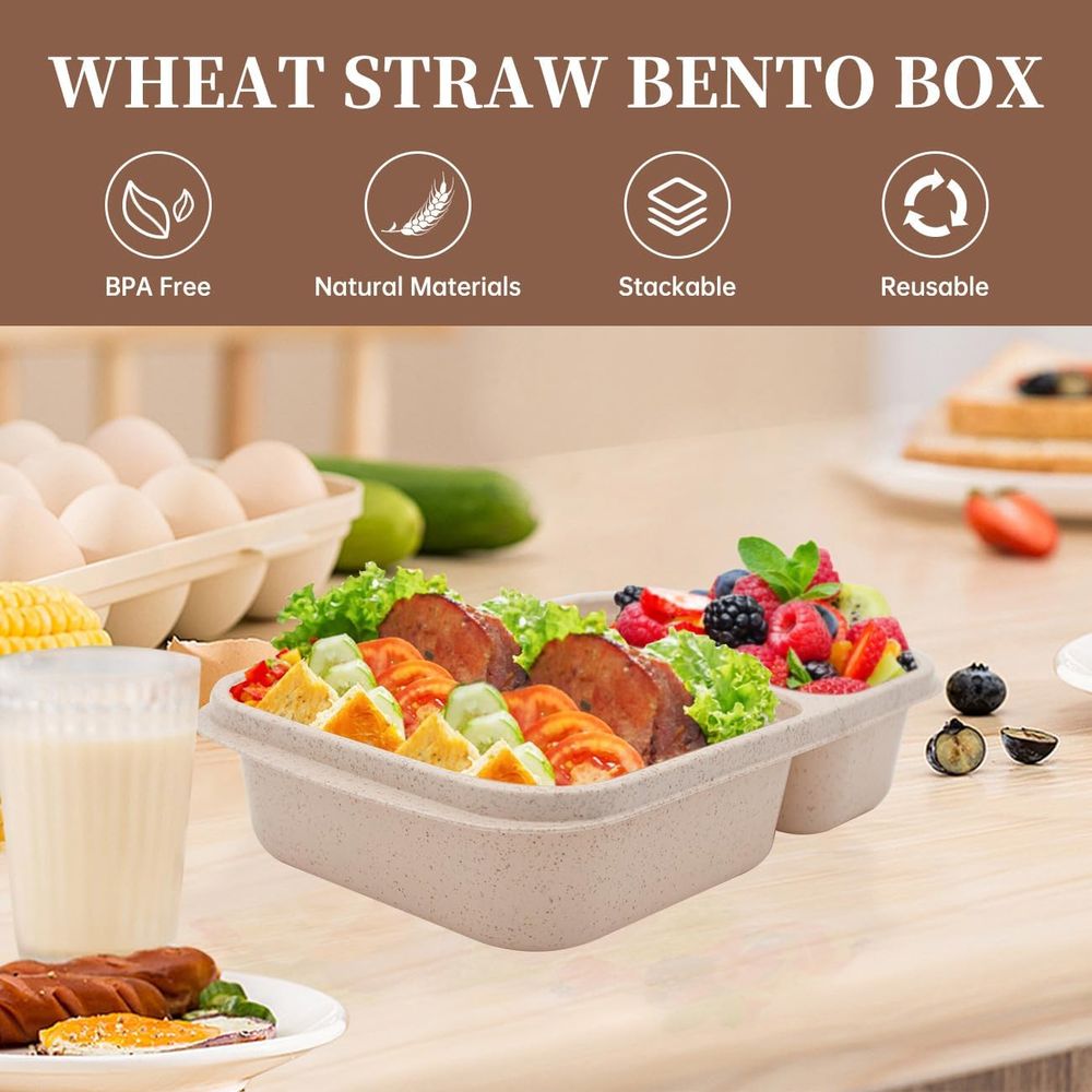 Lot de 4 boîtes à bento, conte - Meal Prep Container avis et prix