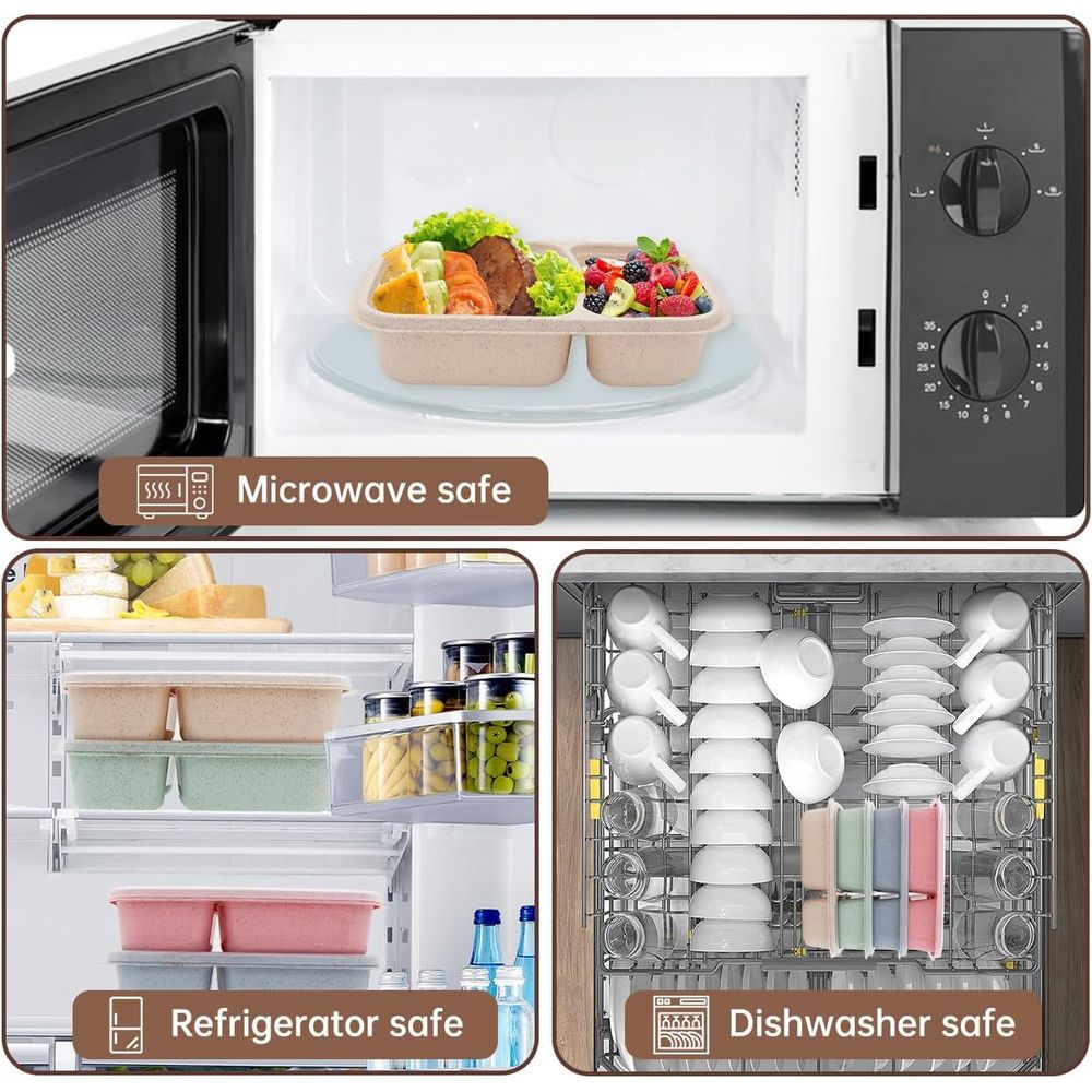 Lot de 4 boîtes à bento, conte - Meal Prep Container avis et prix