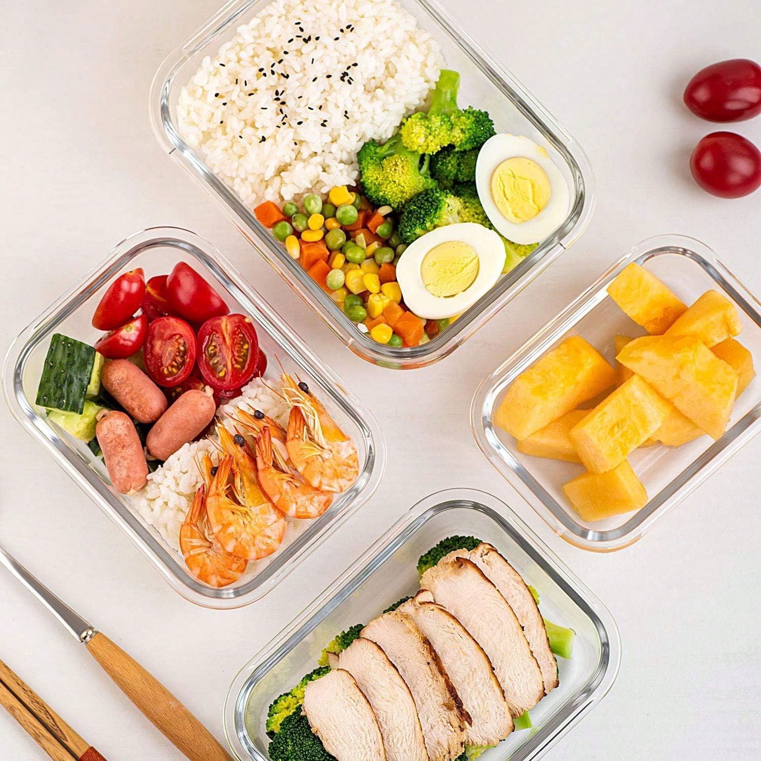 Lot de 10 récipients en verre  - Meal Prep Container avis et prix