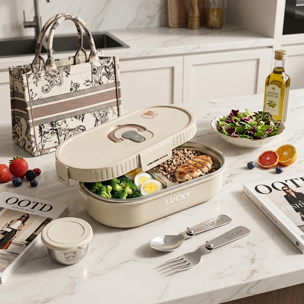 Boîte à lunch bento en acier i - Meal Prep Kits avis et prix