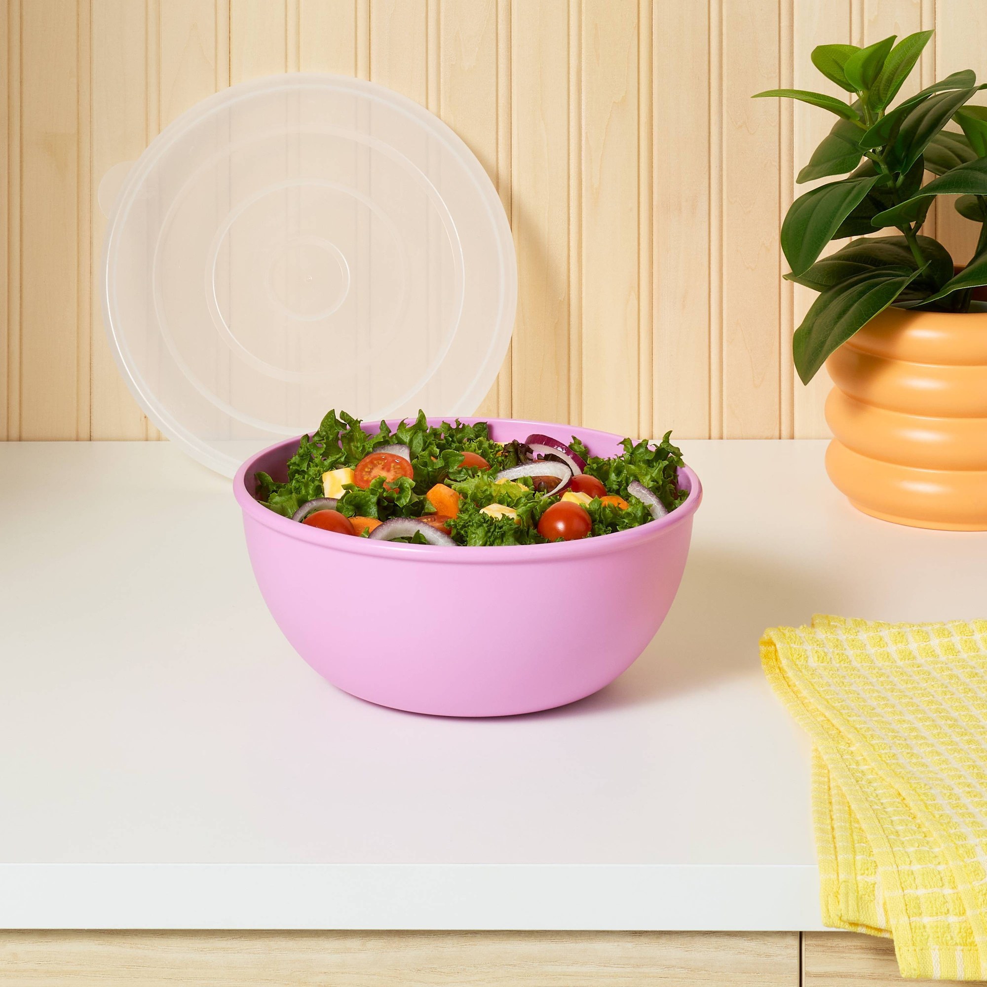 Bol rose avec couvercle assort - Meal Prep Container avis et prix